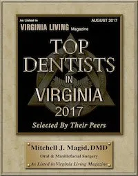 Virginia Living Magazine Top Dentists 2017 award icon