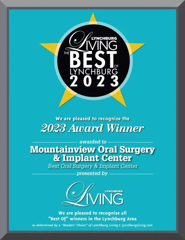 Lynchburg Living Best of 2023 Best Oral Surgery & Implant Center